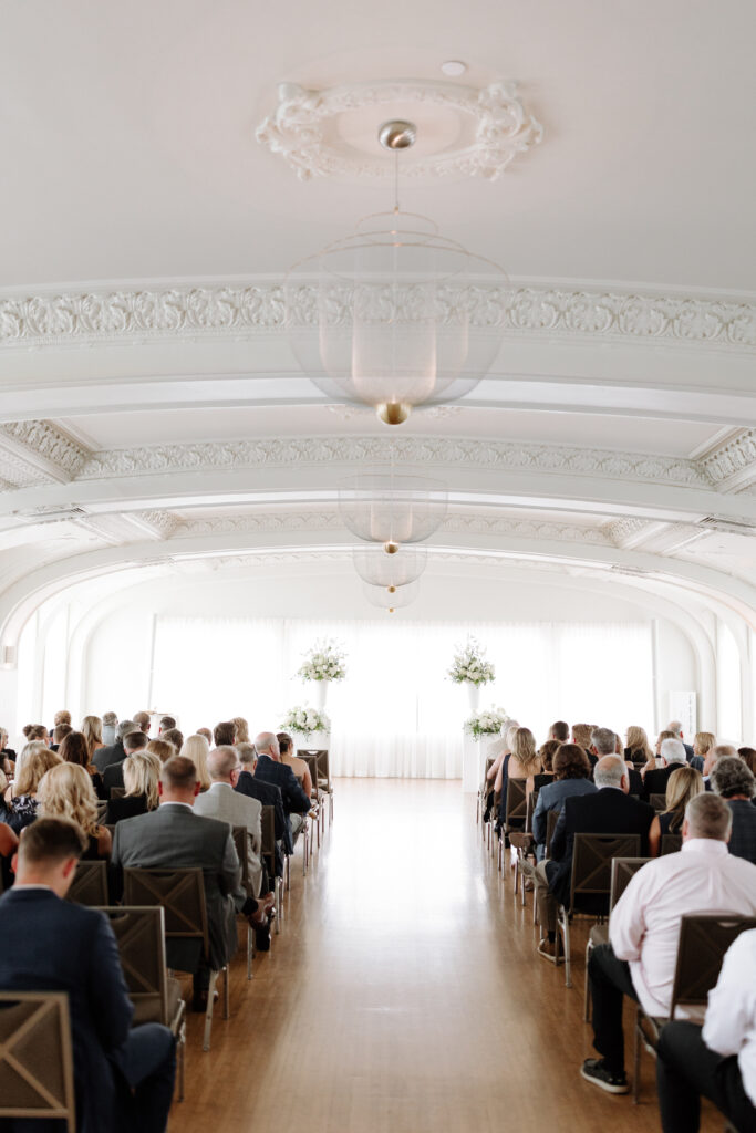 wedding ceremony space at the Cottonwood Hotel
