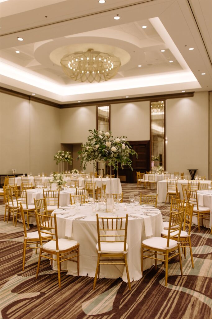 Classic Omaha wedding hotel ballroom