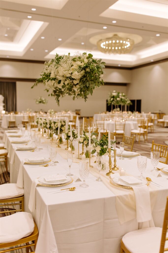 Wedding reception at Omaha Marriott Downtown