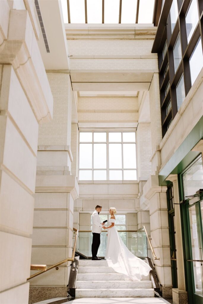 Leo Ballroom Omaha wedding portrait.